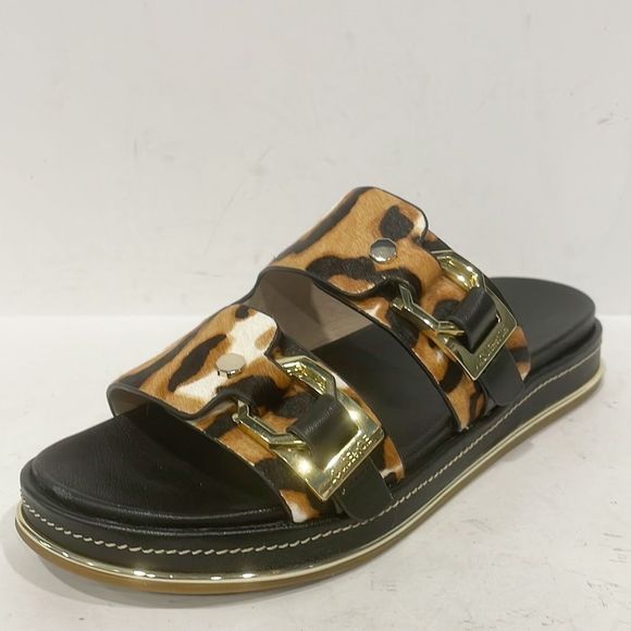 Louise et Cie  Animal Print Calf Hair Upper ‎ Sandal Women’s Sz 5M - Picture 2 of 13